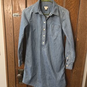J. Crew Light Blue Denim Tunic Shirt